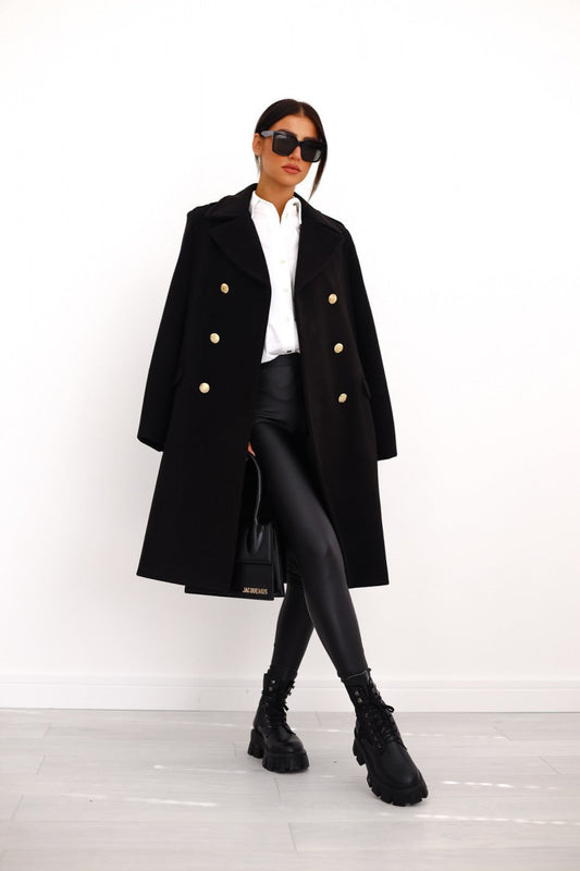 Lou | Manteau Long Croisé Femme - Image 1