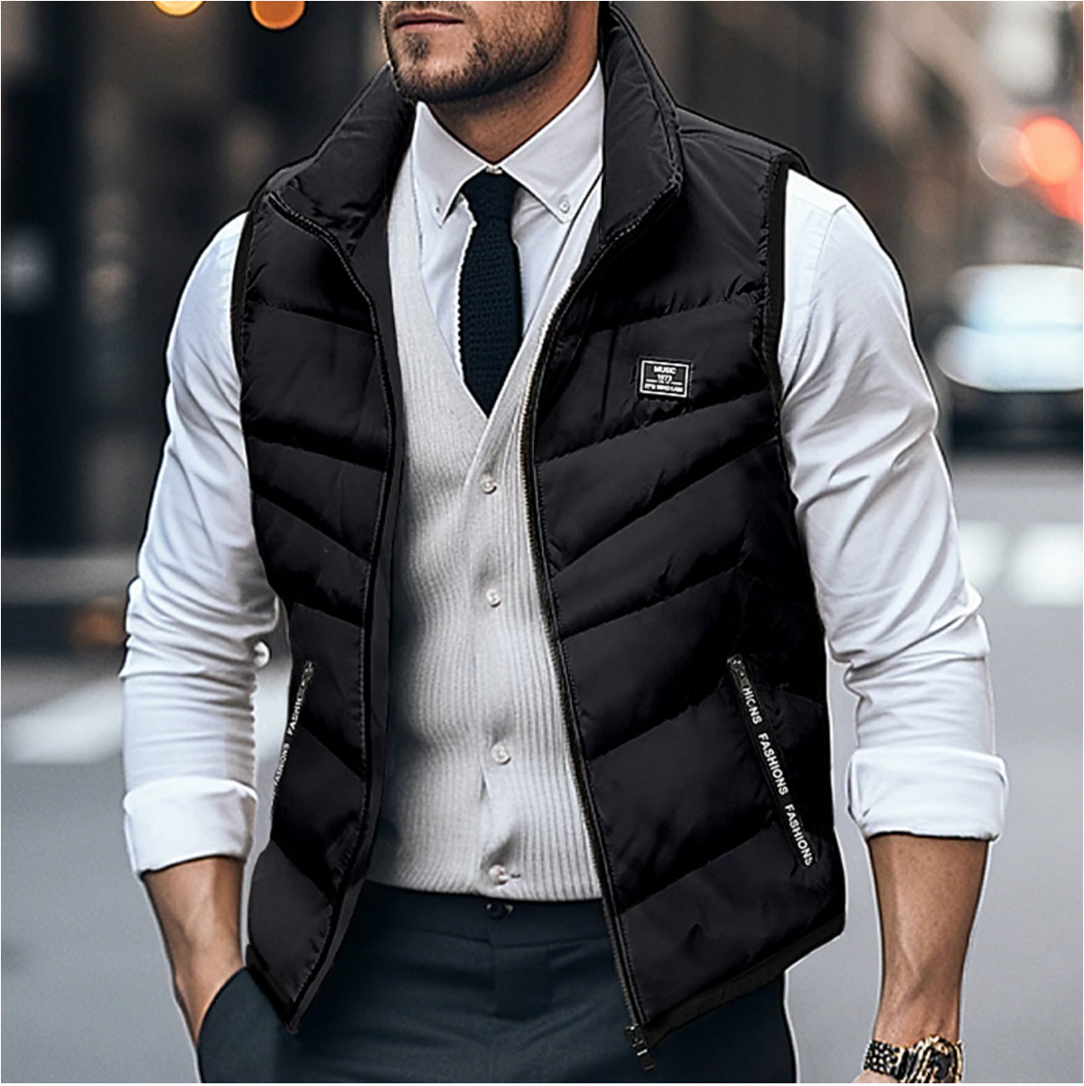 Julio | Gilet matelassé sans manches pour homme - Image 3