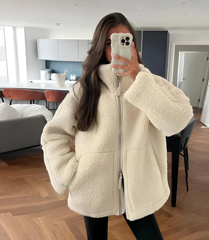 Maud | Veste Sherpa Zippée Oversize Femme - Image 1