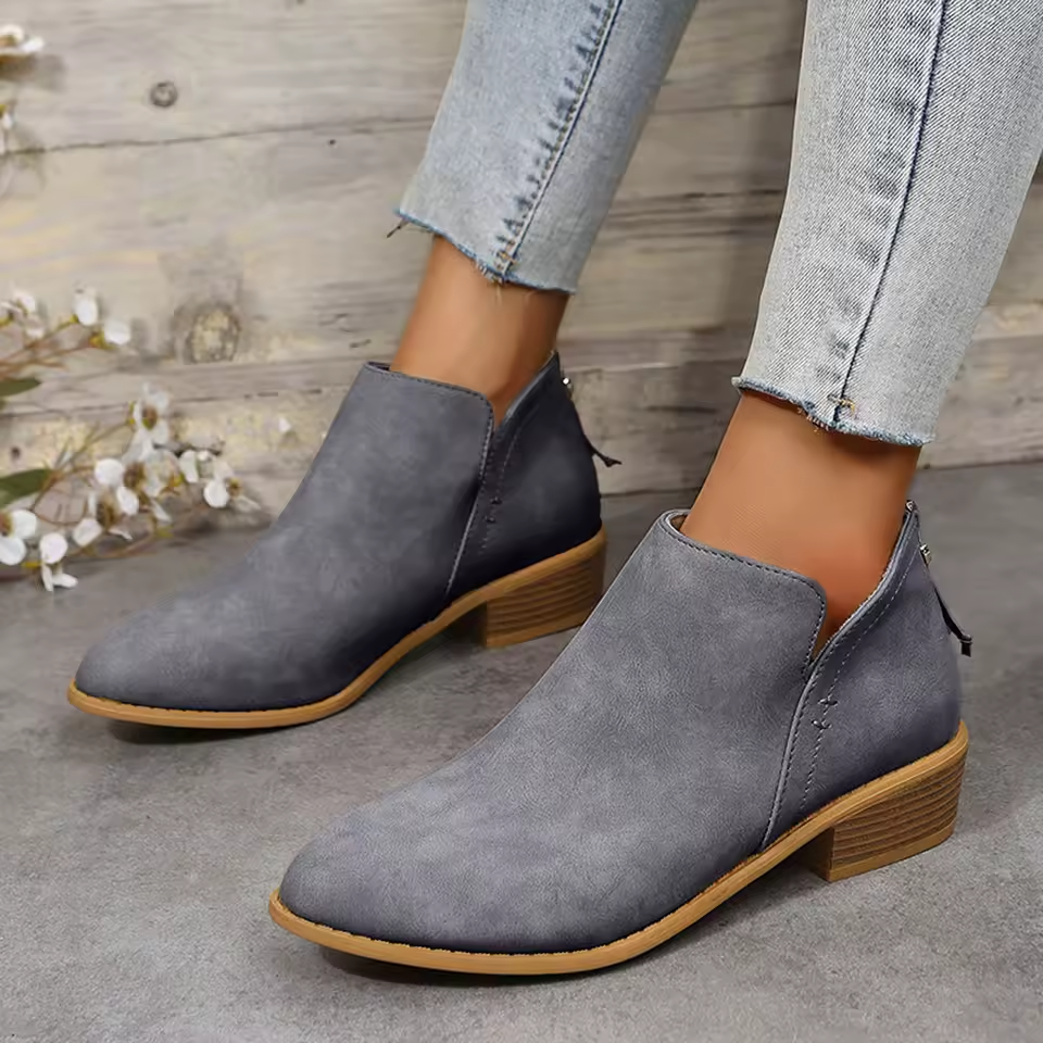 Aurore | Bottines Femme à Talon Bloc et Bout Pointu - Image 6