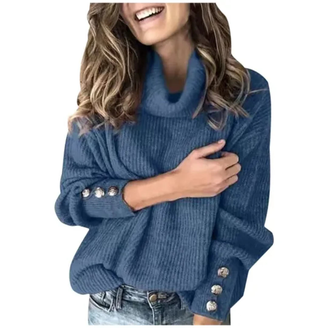 Esmeralda | Pull Femme Col Roulé Manches Longues - Image 3
