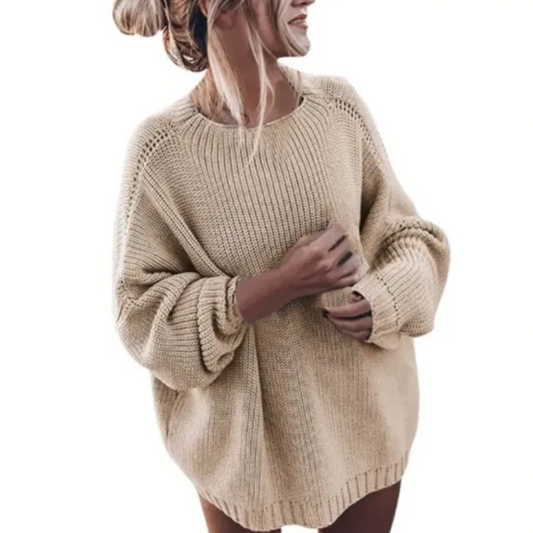 Zoé | Pull ample à col rond pour femme - Image 2