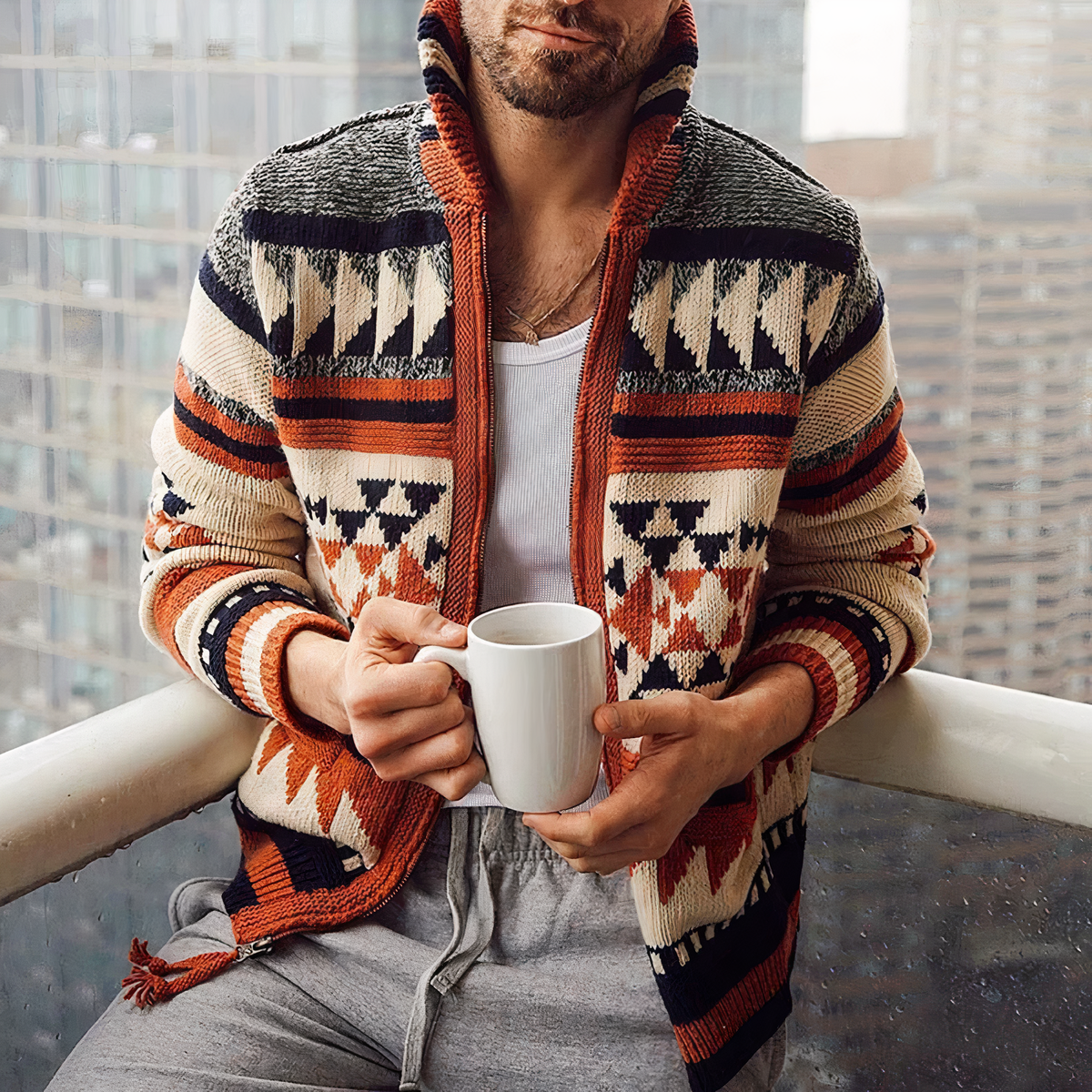 Dorian | Veste à Capuche Zippée pour Homme - Image 1
