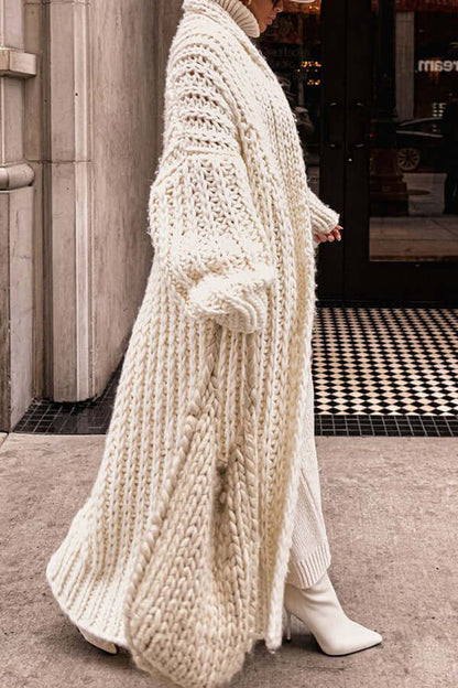 Sarah | Cardigan Long Tricot Grosse Maille Oversize Femme - Image 3