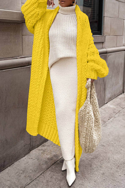 Sarah | Cardigan Long Tricot Grosse Maille Oversize Femme - Image 9