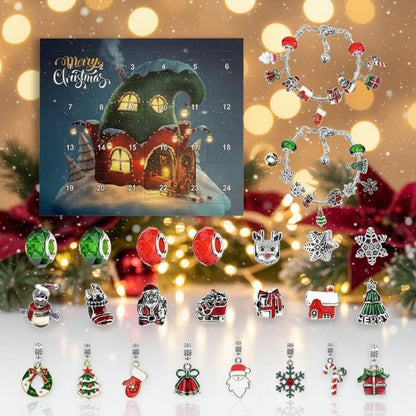 Adventskalender med DIY-julearmbånd til 24 dages kreativ glæde