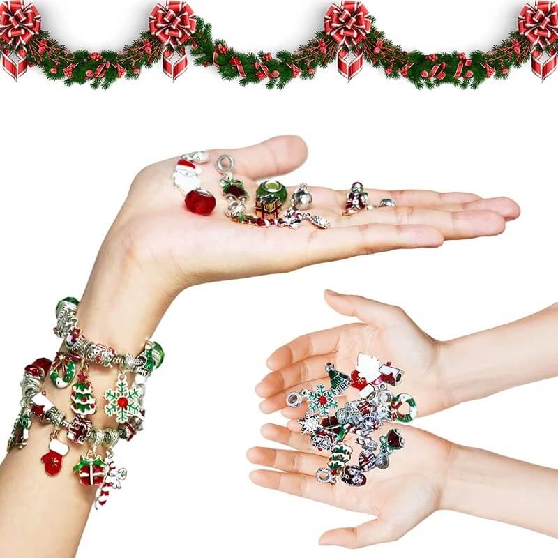 Adventskalender med DIY-julearmbånd til 24 dages kreativ glæde