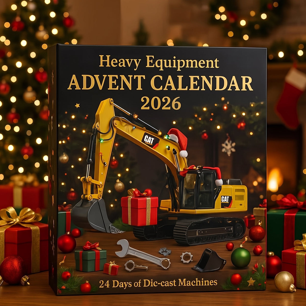 Adventskalender med entreprenørmaskiner 2026