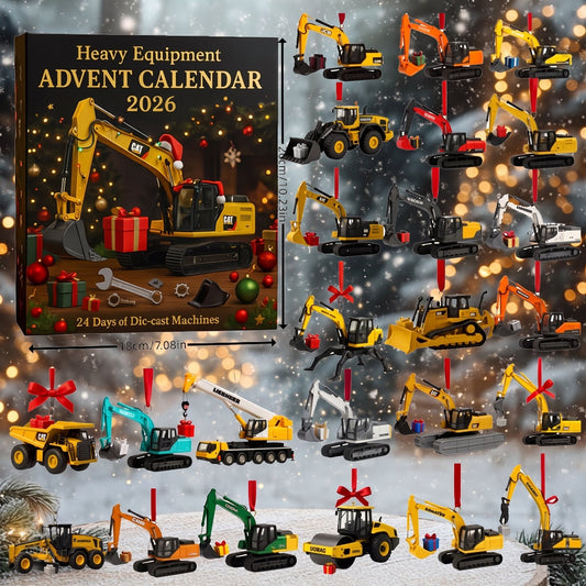 Adventskalender med entreprenørmaskiner 2026