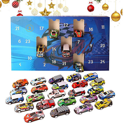 Adventskalender med racerbiler til børn | 24 dages festlig nedtælling