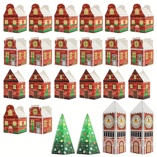 Adventskalenderæsker til jul – Festlig emballage i honningkagehus-design