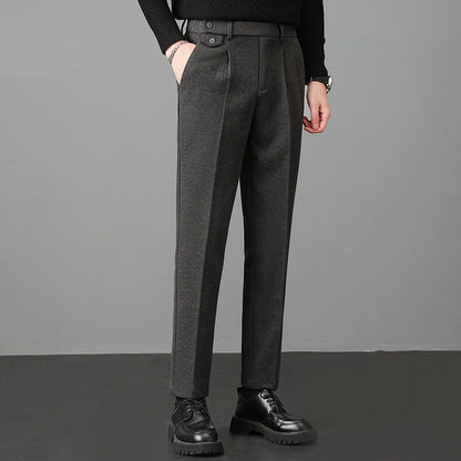 Jacques | Pantalon de costume homme à plis coupe droite - Image 4