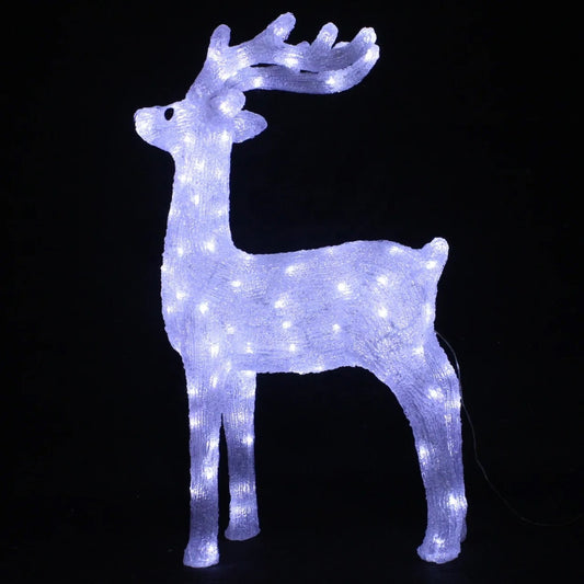 Akrylrensdyr med LED-lys - Højde 92 cm