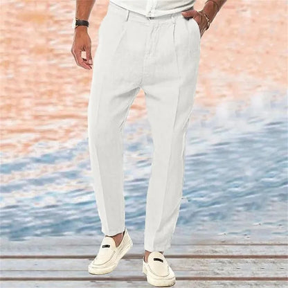 Elliot | Pantalon d'été confortable en lin pour hommes - Image 3
