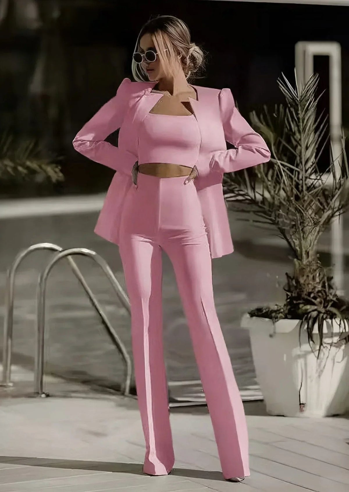 Image of Brita | Dame Cropped Blazer Sæt