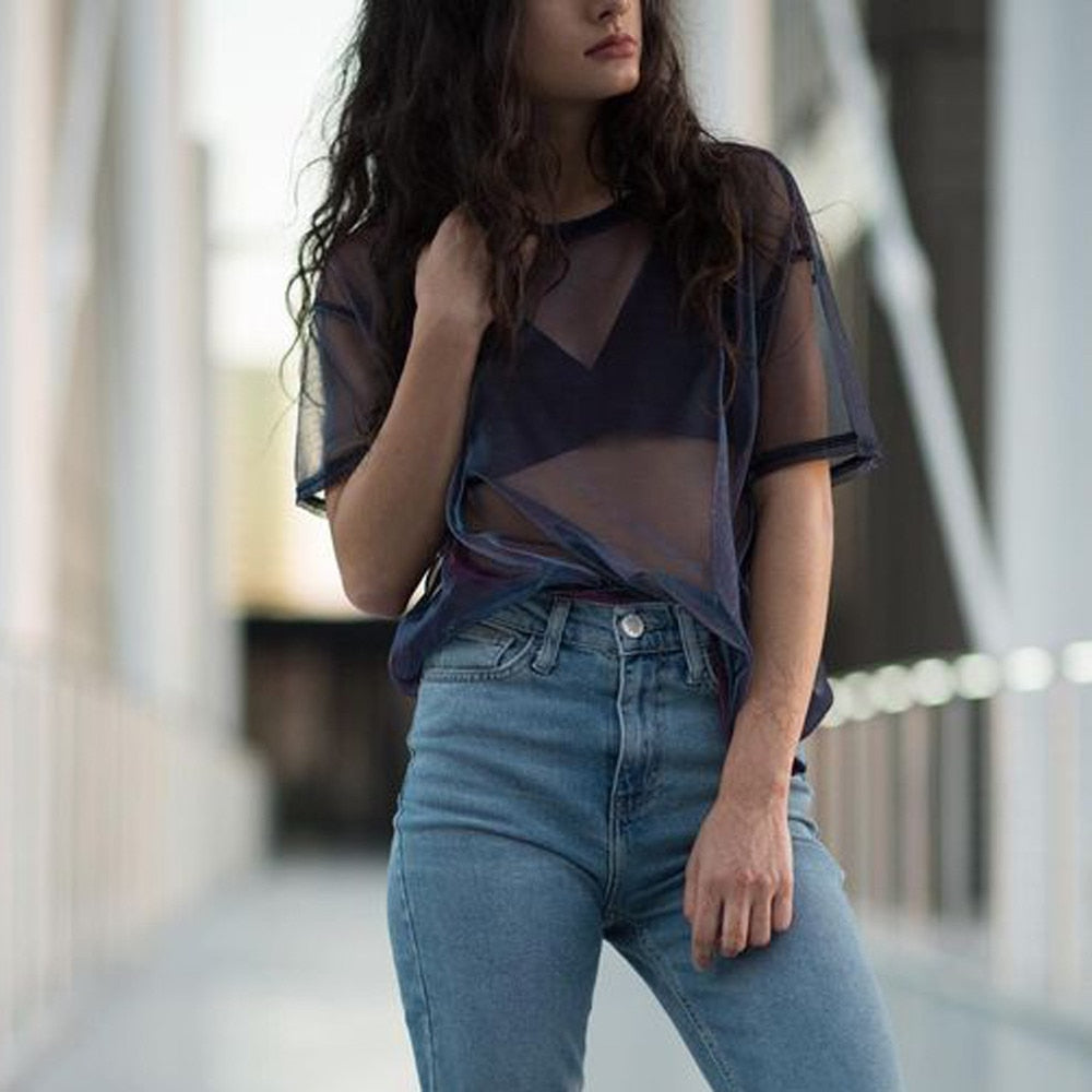 Calvin Transparent Top | Klassisk & Sexet Kvindetop