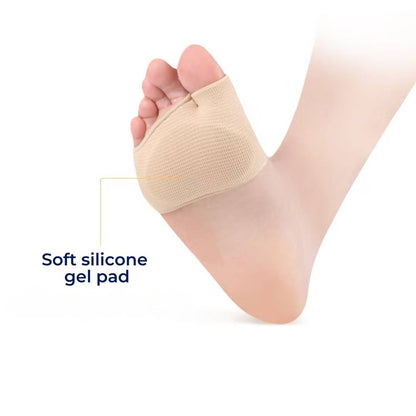 CushionFlex Forfod Beskyttelse | Silikone Gel Pude - Absorberer Stød på Foden - Smertelindring - til Metatarsalgia - Daglig Komfort Lindegade