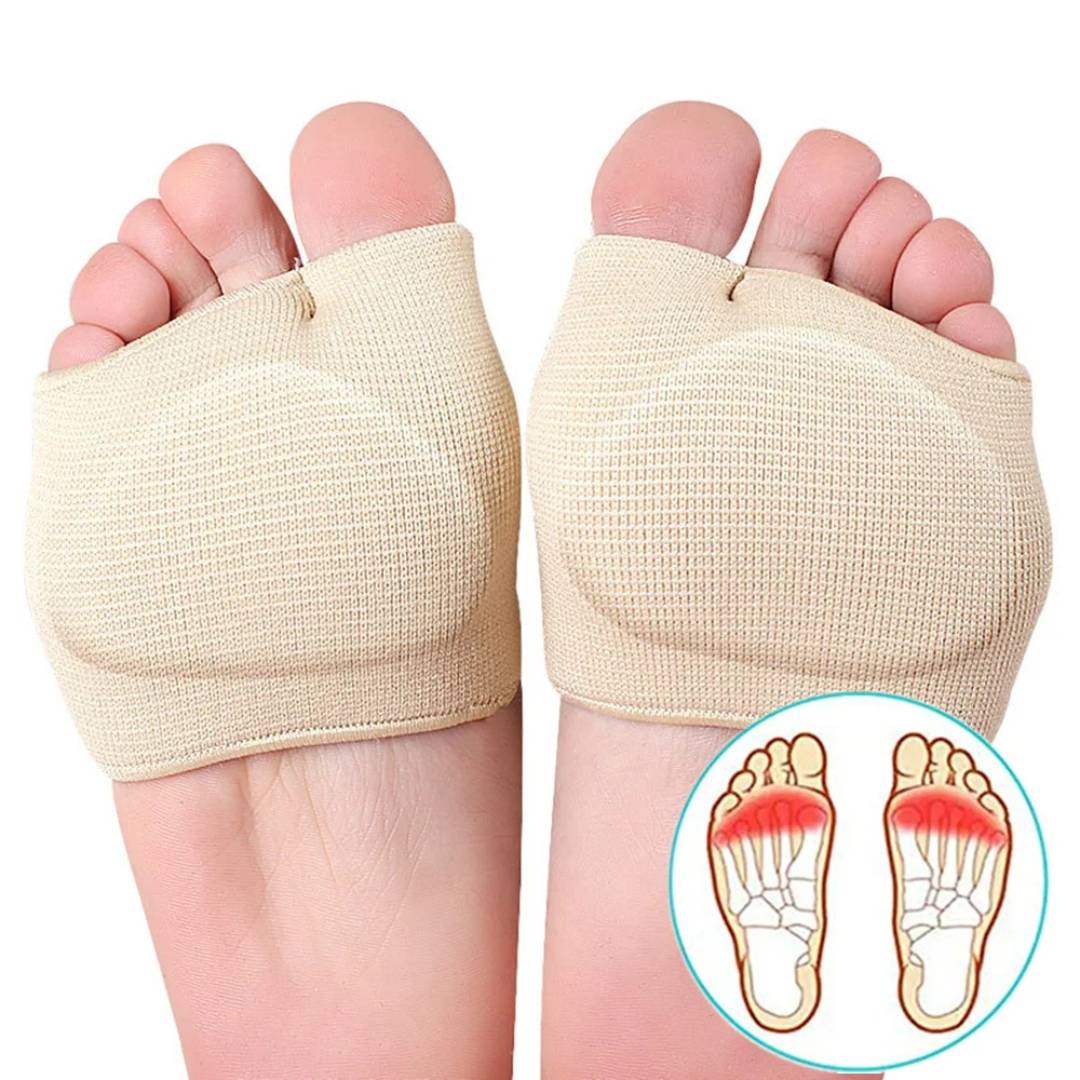 CushionFlex Forfod Beskyttelse | Silikone Gel Pude - Absorberer Stød på Foden - Smertelindring - til Metatarsalgia - Daglig Komfort Lindegade