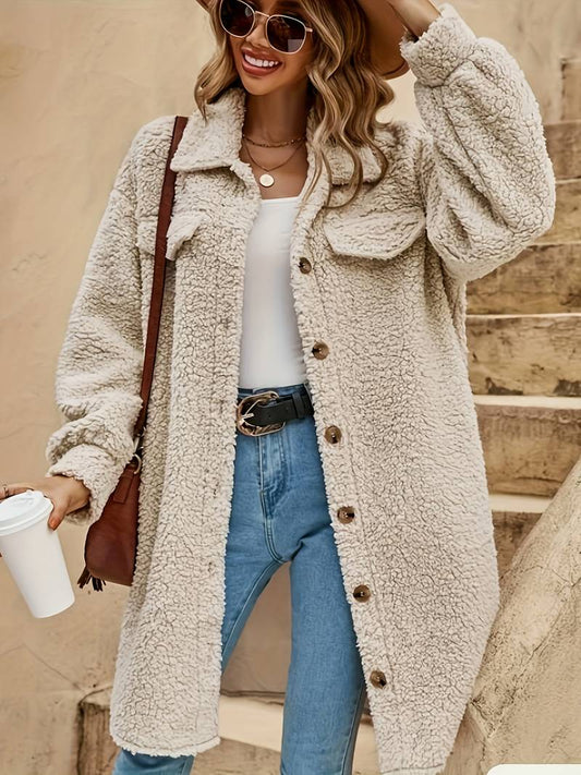 Maud | Manteau Sherpa Oversize Femme - Image 1
