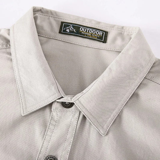 Khaled | Chemise en coton durable pour hommes, destinée à l'extérieur - Image 2