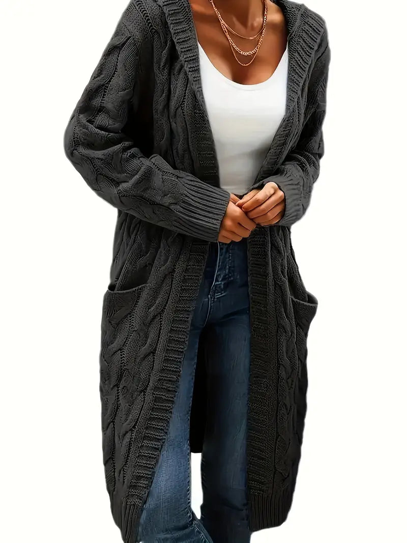 Alyssa | Cardigan Long à Capuche pour Femme - Image 6