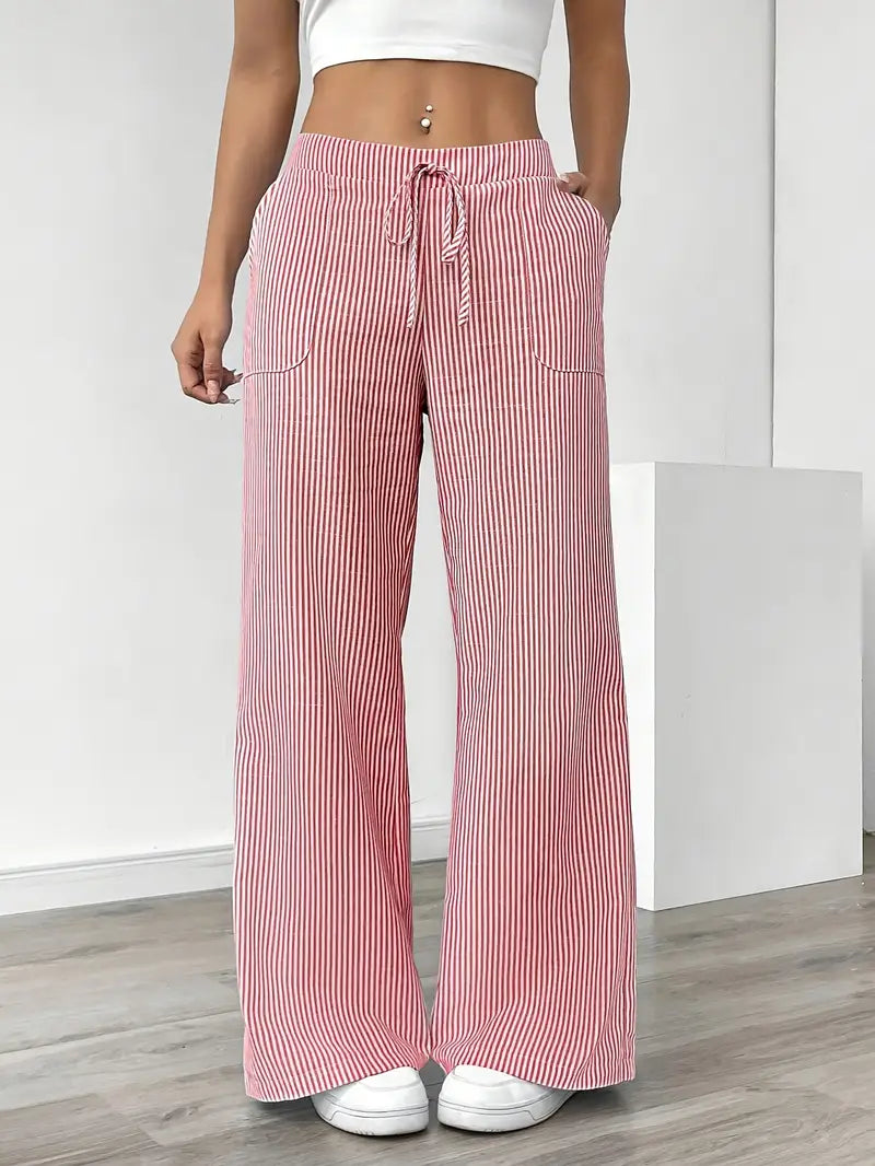 Véronica | Pantalon rayé élégant avec poches pour un confort stylé - Image 2