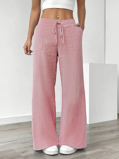 Véronica | Pantalon rayé élégant avec poches pour un confort stylé - Image 2