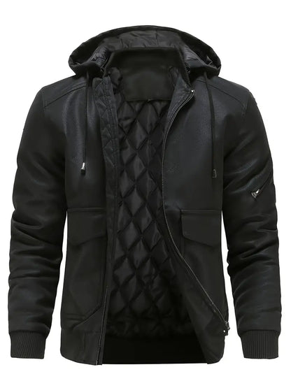 Julio | Blouson aviateur à capuche pour homme - Image 3