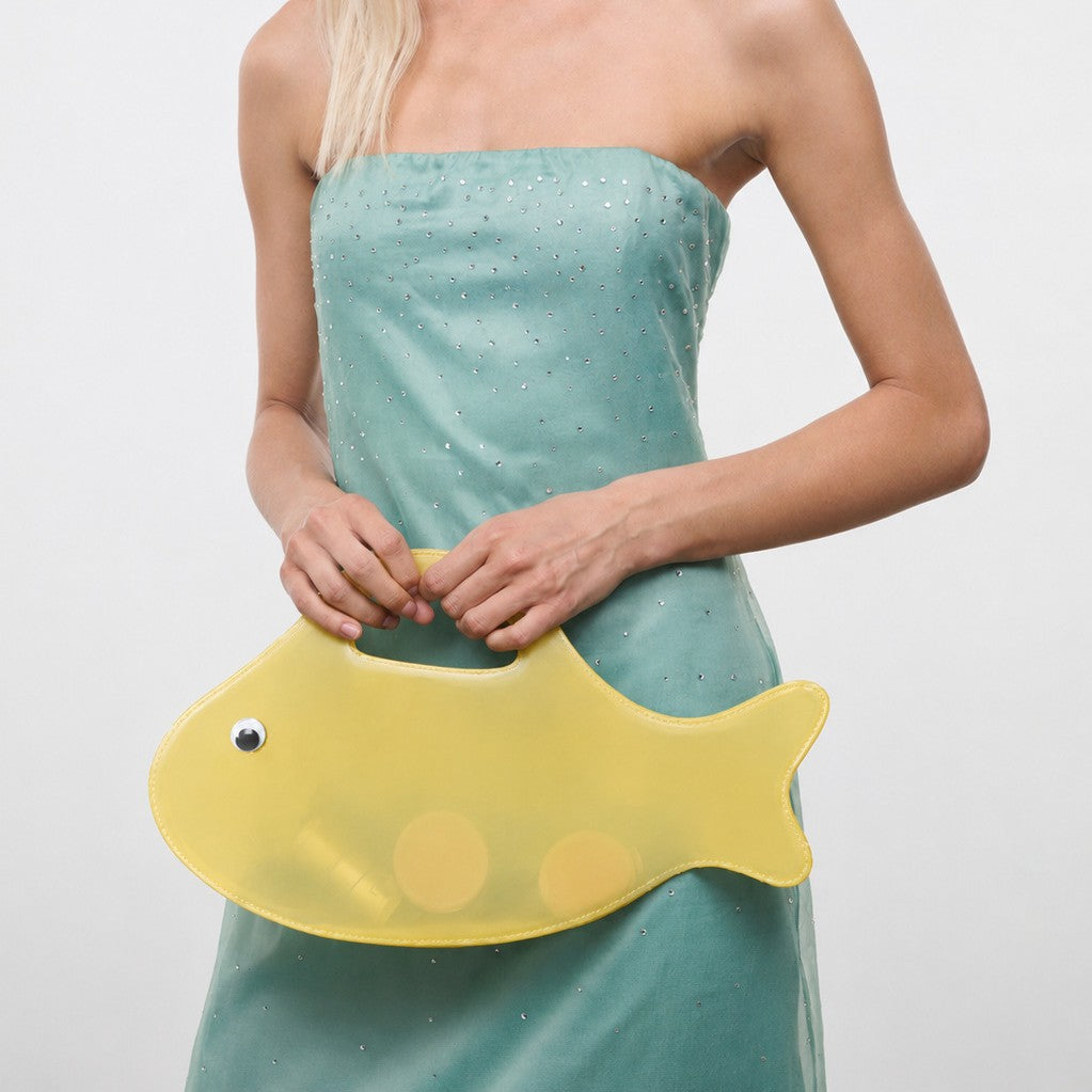 Fiskeformet håndtaske