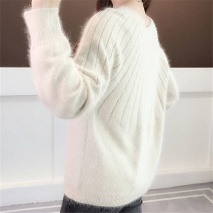 Cyrielle | Pull Femme Col Rond Manches Longues Maille Côtelée - Image 2