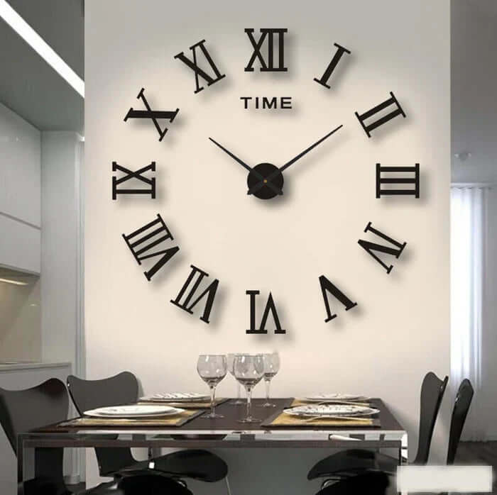 Gør Det Selv Vægur Stort 60-130cm - Moderne Design