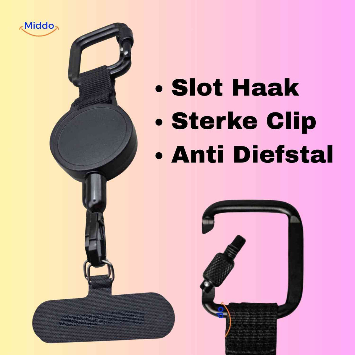 GripLock™ Holder | Tyverisikker, Udtrækkelig og Super Bærbar!
