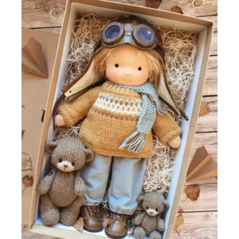 Håndlavet Bomulds Plush Dukke – Waldorf Emma Legetøj