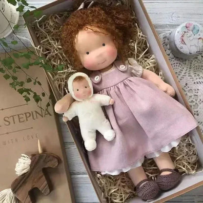 Håndlavet Bomulds Plush Dukke – Waldorf Emma Legetøj