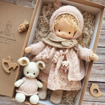 Håndlavet Bomulds Plush Dukke – Waldorf Emma Legetøj