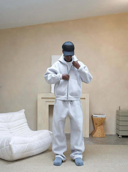 Herre Casual Oversized Tracksuit Sæt