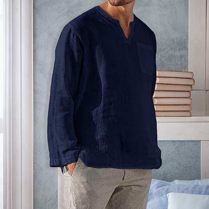 Herre Langærmet Skjorte - Slim Fit