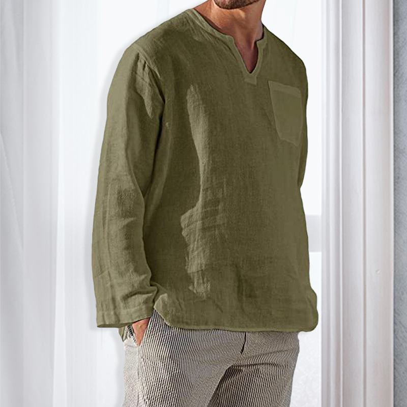Herre Langærmet Skjorte - Slim Fit
