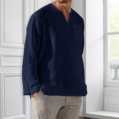 Herre Langærmet Skjorte - Slim Fit