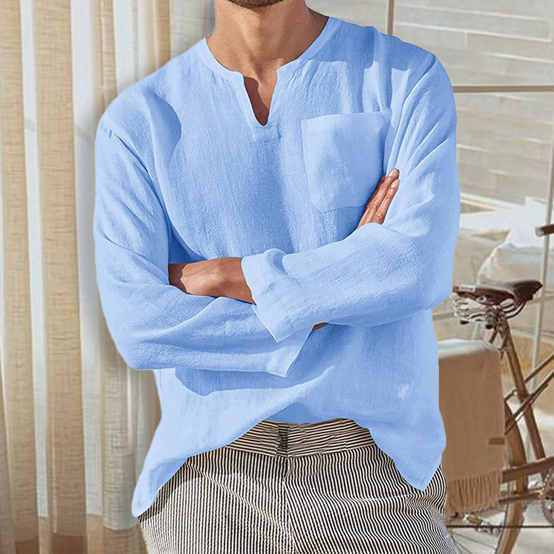Herre Langærmet Skjorte - Slim Fit