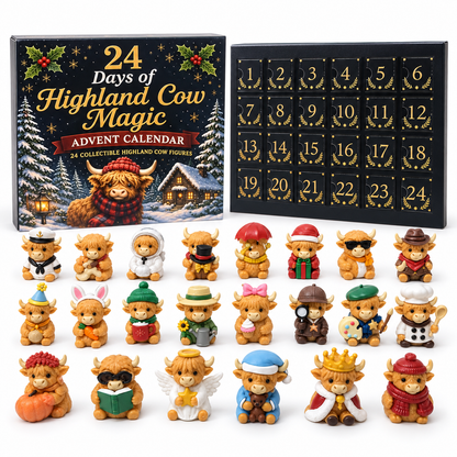 Højlandskvæg-adventskalender - Nedtælling til jul