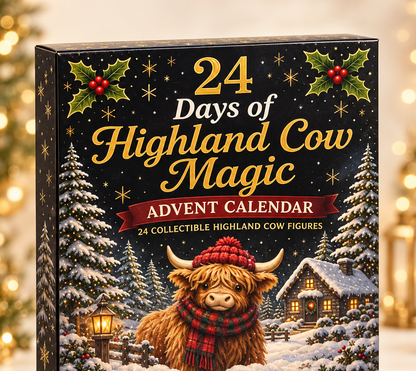 Højlandskvæg-adventskalender - Nedtælling til jul