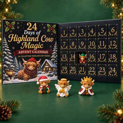 Højlandskvæg-adventskalender - Nedtælling til jul