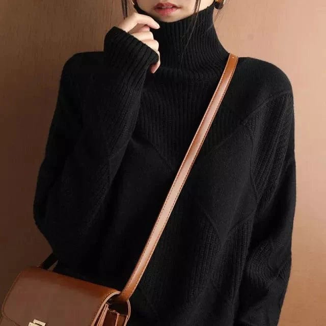 Catherine | Pull Femme Col Roulé Coupe Décontractée - Image 6