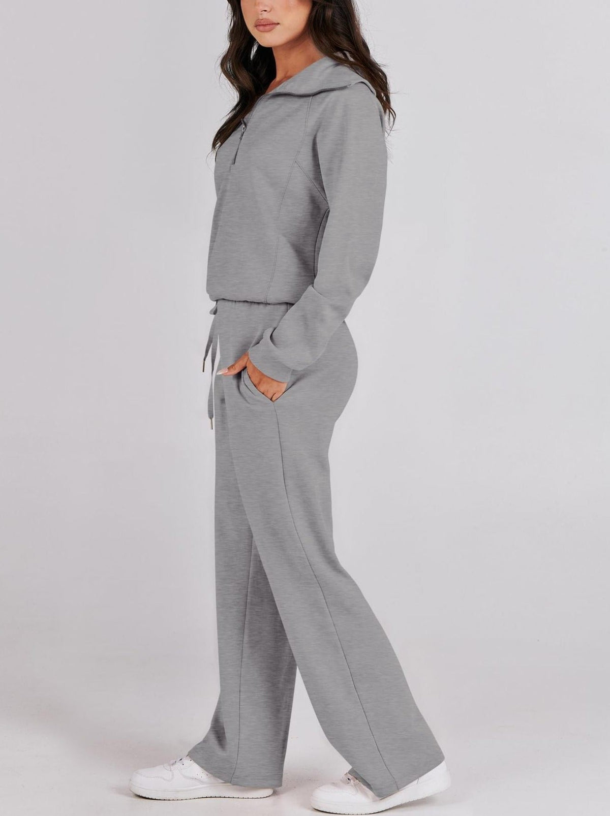 Juliette | Ensemble de survêtement décontracté pour femme - Taille élastiquée à cordon - Image 2