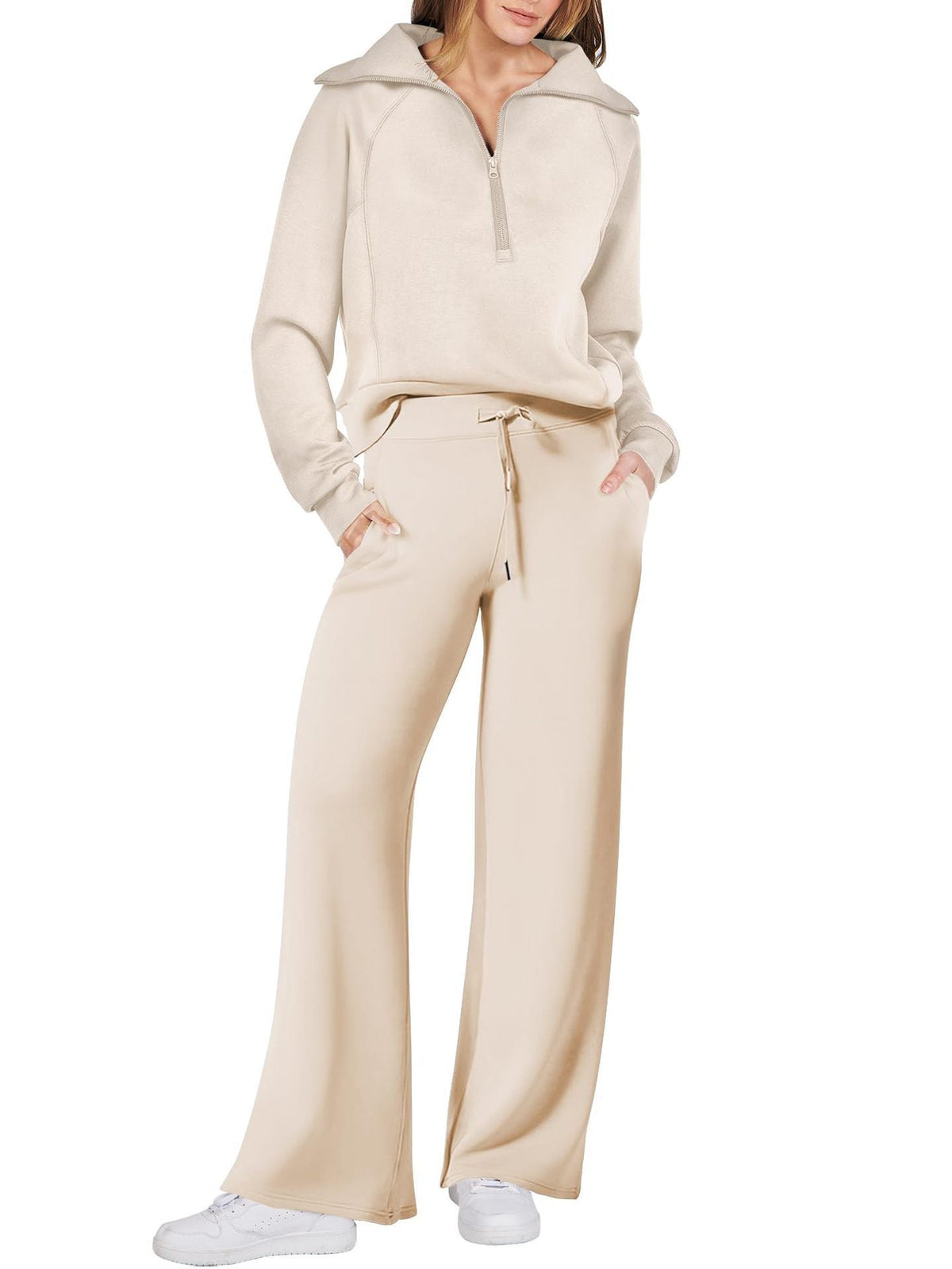 Juliette | Ensemble de survêtement décontracté pour femme - Taille élastiquée à cordon - Image 10