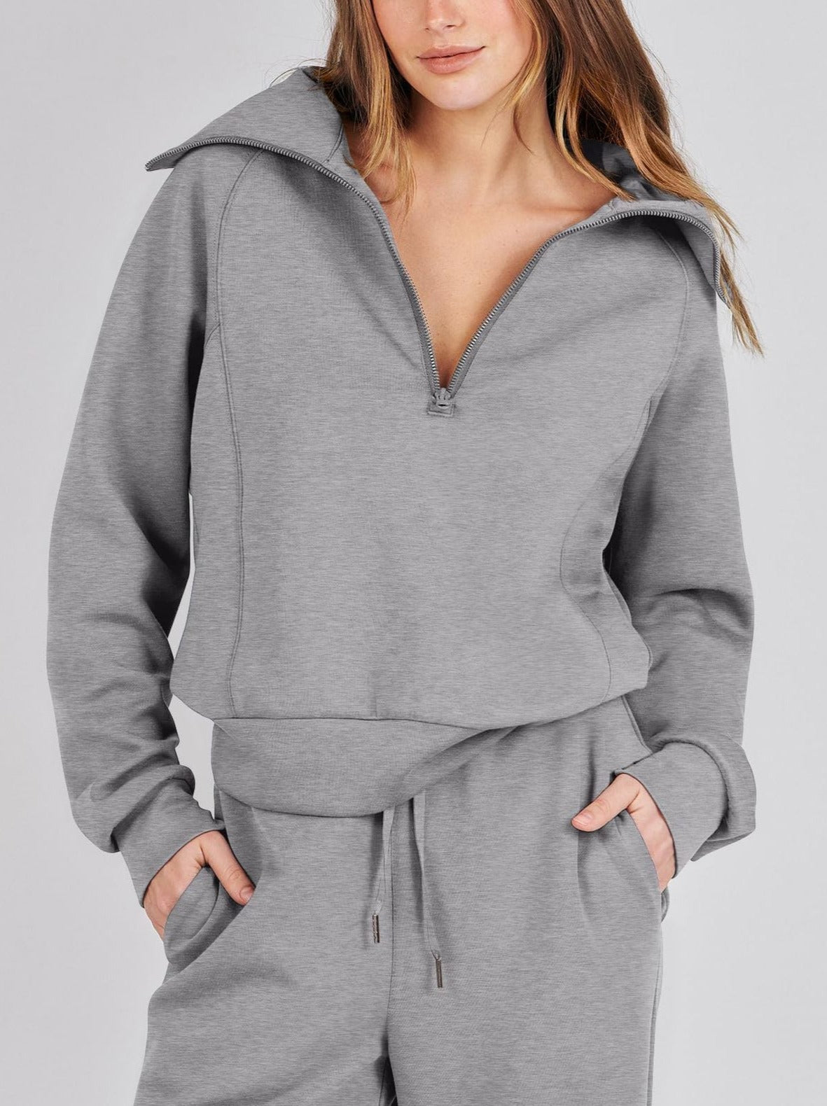 Juliette | Ensemble de survêtement décontracté pour femme - Taille élastiquée à cordon - Image 1