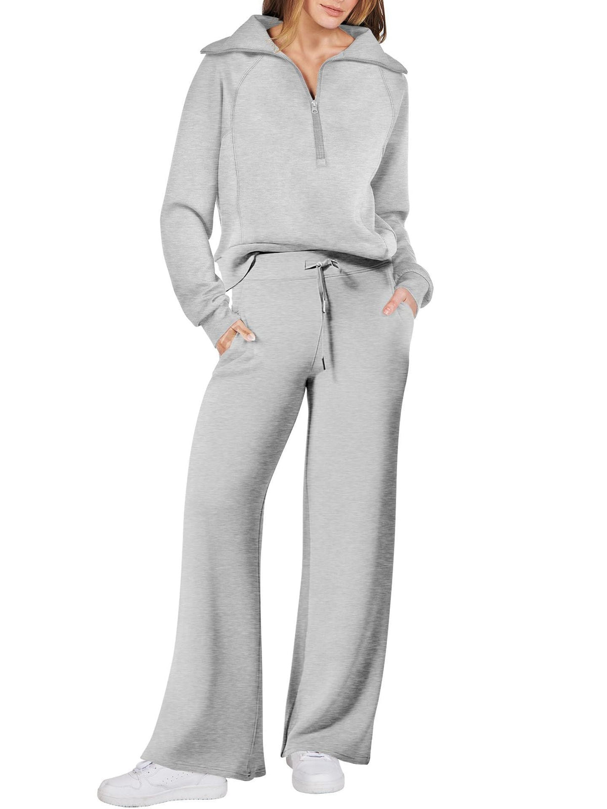 Juliette | Ensemble de survêtement décontracté pour femme - Taille élastiquée à cordon - Image 14