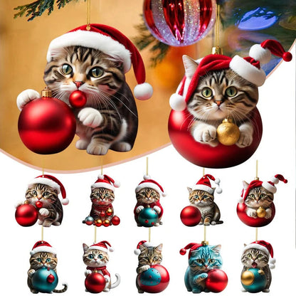 Julekatte-ornament - Sød og festlig juletræspynt