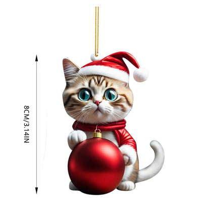 Julekatte-ornament - Sød og festlig juletræspynt